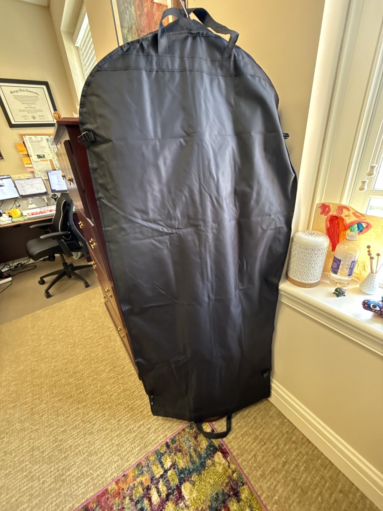 Simple Houseware 43'' Travel Garment Bag with Pockets for Suits, Dresses, Coats, Heavy Duty 300D Polyester customer photo 2