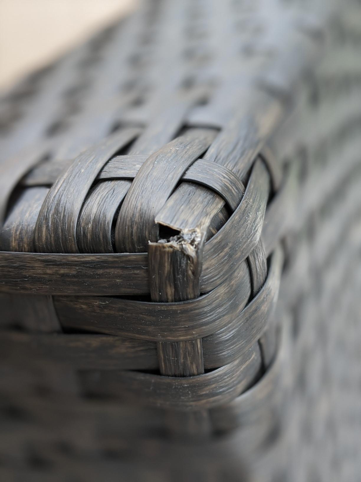 Devoko Patio Furniture Sets 6 Pieces Outdoor Sectional Rattan Sofa Manual Weaving Wicker Patio Conversation Set with Glass Table and Cushion (Beige) customer photo 2