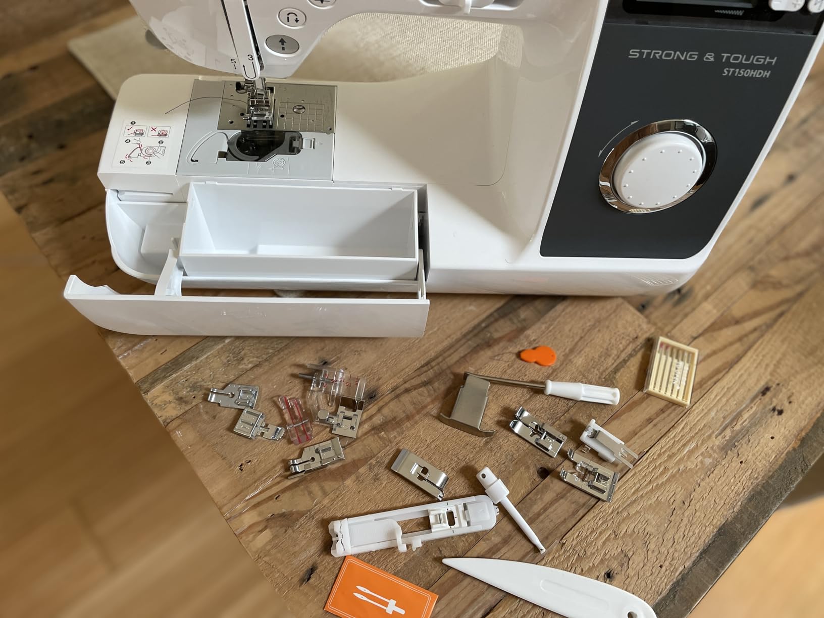 Brother ST150HDH Sewing Machine, Strong & Tough, 50 Built-in Stitches, LCD Display, 9 Included Feet customer photo 2