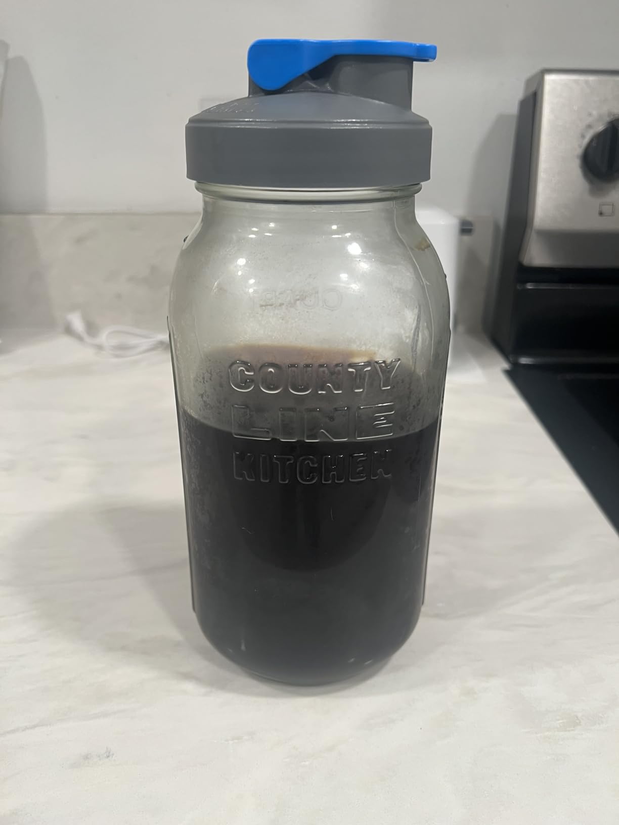 County Line Kitchen Glass Cold Brew Coffee Maker with Lid - Wide Mouth, 2 Quart (64 oz) - Heavy Duty, Leak Proof customer photo 2