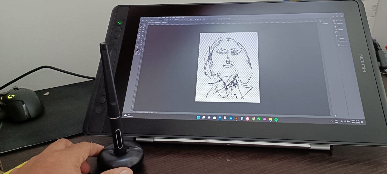 HUION Adjustable Stand Multi-Angle Portable Desk Stand for 10-15.6