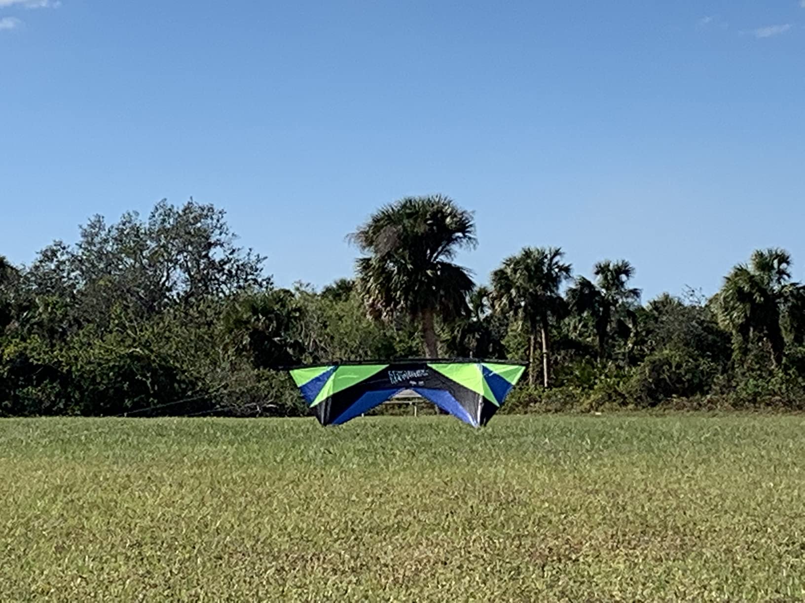 Revolution Kites EXP Sport Wing Kite with Reflex Technology (Handles/Line Set/Instruction Manual / 1 Spare Shaft) (Lime Green/Blue) customer photo 1