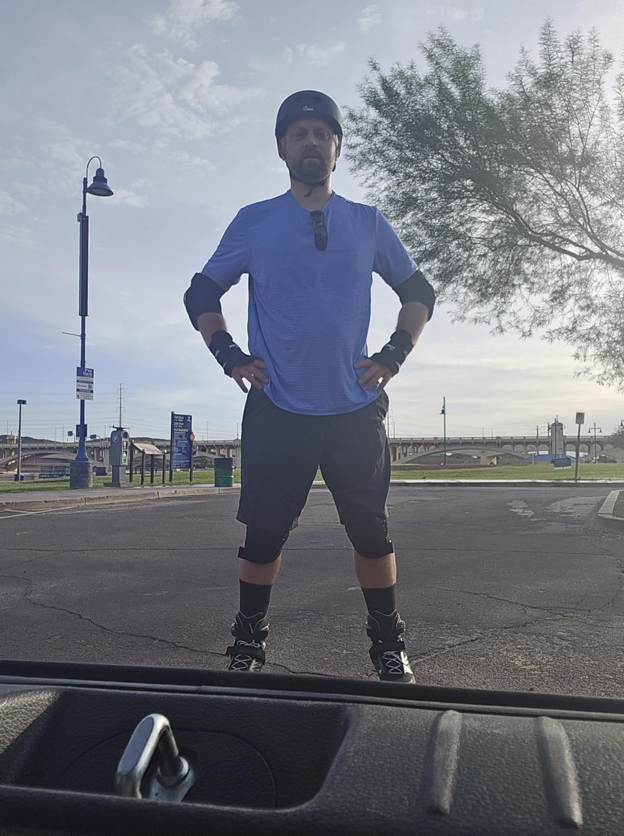 JBMating Protective Gear Set for Beginner to Advanced, Skateboard Hel Adult & Kid Skmet Knee and Elbow Pads with Wrist Guards for Inline Roller Skating, Scooter, Skateboarding customer photo 1