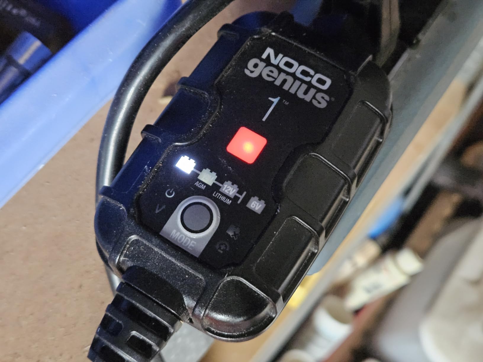 NOCO GENIUS1: 1A 6V/12V Smart Battery Charger - Automatic Maintainer, Trickle Charger & Desulfator with Overcharge Protection & Temperature Compensation customer photo 1