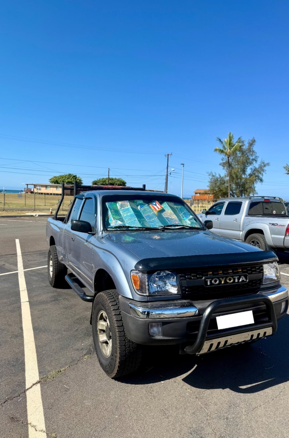 ECOTRIC Bull Bar Compatible with 1998-2004 Toyota Tacoma 1996-1998 Toyota 4Runner 3