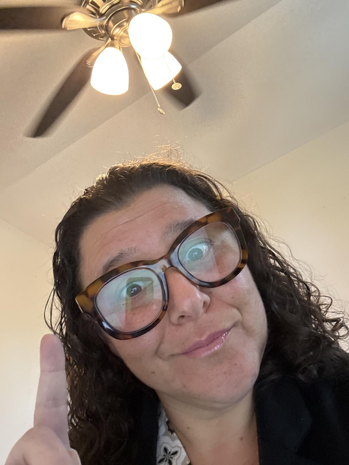 Peepers by PeeperSpecs Oprah's Favorite Things Center Stage Women's Oversized Blue Light Blocking Reading Glasses customer photo 1