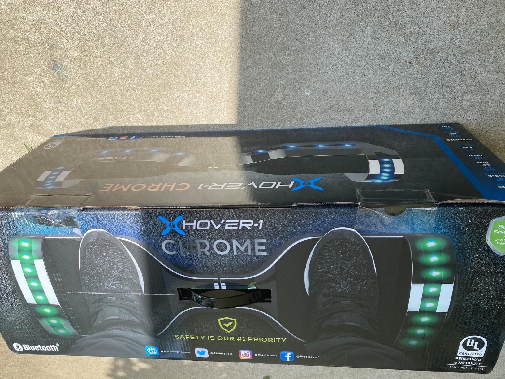 Hover-1 Chrome Electric Self Balancing Scooter with 6MPH Top Speed, 6 Mile Range, 4.5HR Full-Charge, Built-In Bluetooth Speaker, Rider Modes: Beginner to Expert customer photo 2