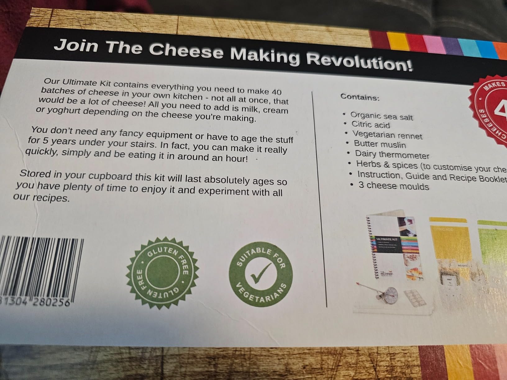The Ultimate Cheese Making Kit - DIY Kit for 10 Cheeses: Mozzarella, Mascarpone, Feta, Ricotta - Includes Rennet & Instruction Booklet customer photo 2