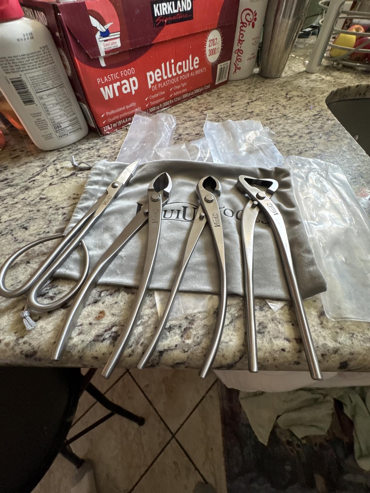 4-Piece Bonsai Tool Set,Concave Cutter,Knob Cutter,Trunk Splitter,Bonsai Scissors customer photo 1