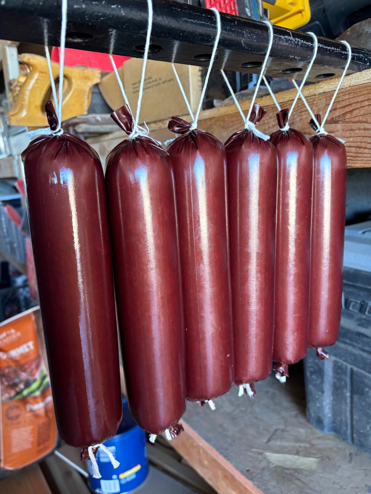 MASTER FENG Sausage Stuffer, Stainless Steel Homemade Sausage Maker Vertical Meat Filling Kitchen Machine, Packed 8 Stuffing Tubes (2.5LBS VERTICAL) customer photo 2