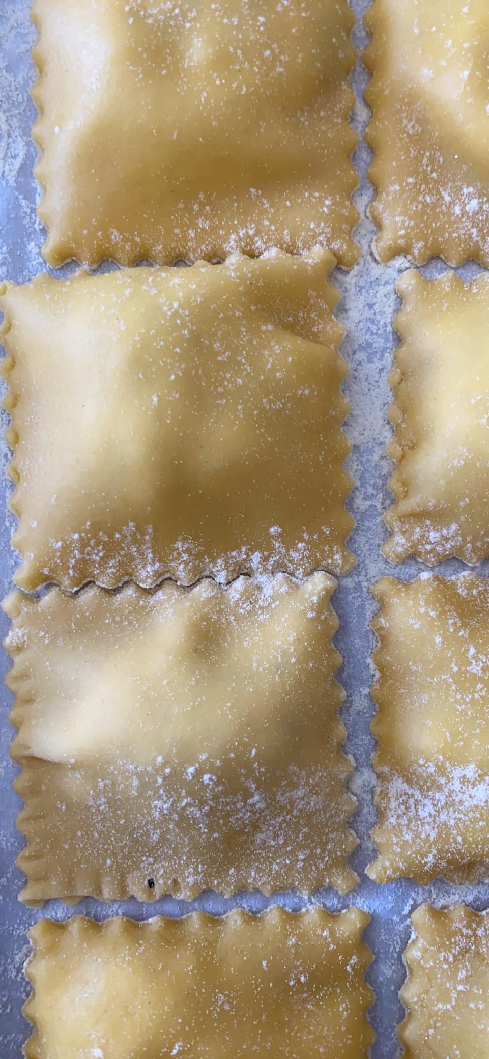 MASTER FENG Ravioli Stamp Maker Cutter with Roller Wheel Set, Mold with Wooden Handle and Fluted Edge, Pasta Press Kitchen Attachment (MF-146) customer photo 2