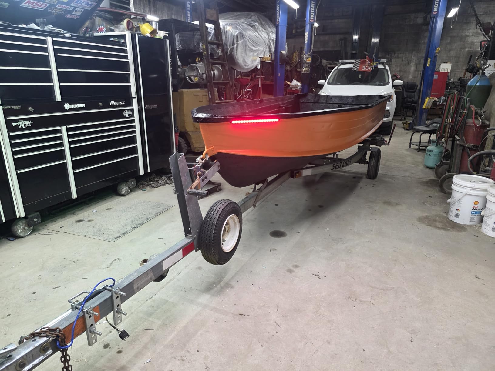Boaton Marine Boat Navigation Lights, Night Fishing Light, No Drilling Adhesive Install Bow Lights For Pontoon, Bass Boats, Jon Boats, Jet Ski, Kayak customer photo 1
