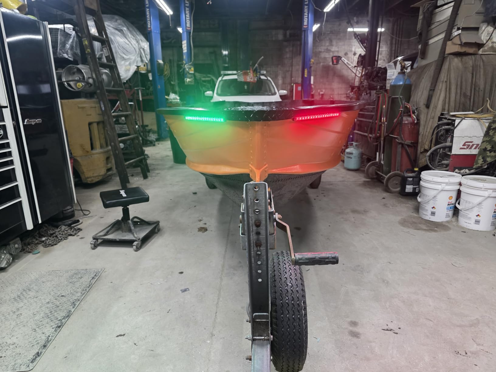Boaton Marine Boat Navigation Lights, Night Fishing Light, No Drilling Adhesive Install Bow Lights For Pontoon, Bass Boats, Jon Boats, Jet Ski, Kayak customer photo 2