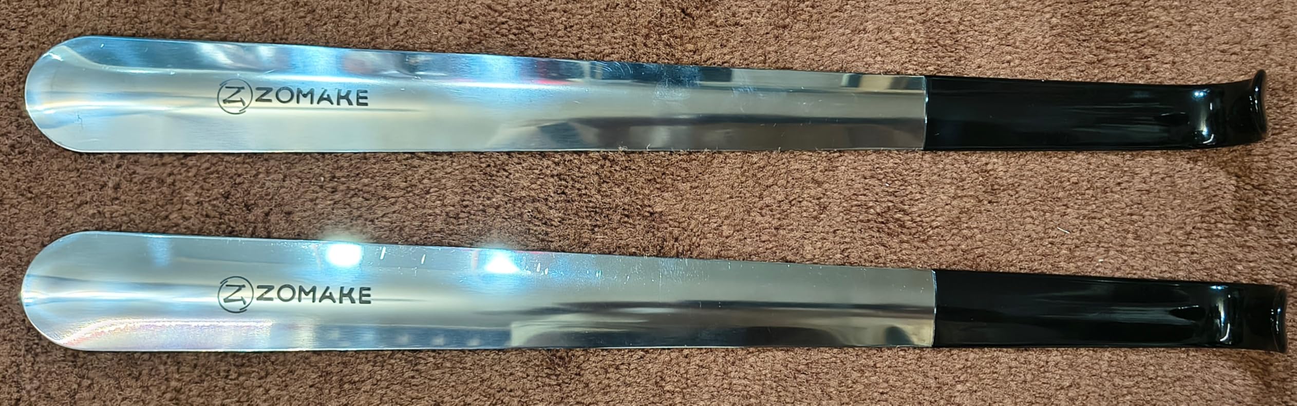 ZOMAKE Shoe Horn Long Handle for Seniors Men Women, Metal Long Shoehorn Boot Horn, 16.5 Stainless Steel Shoe Spoon Helper customer photo 1