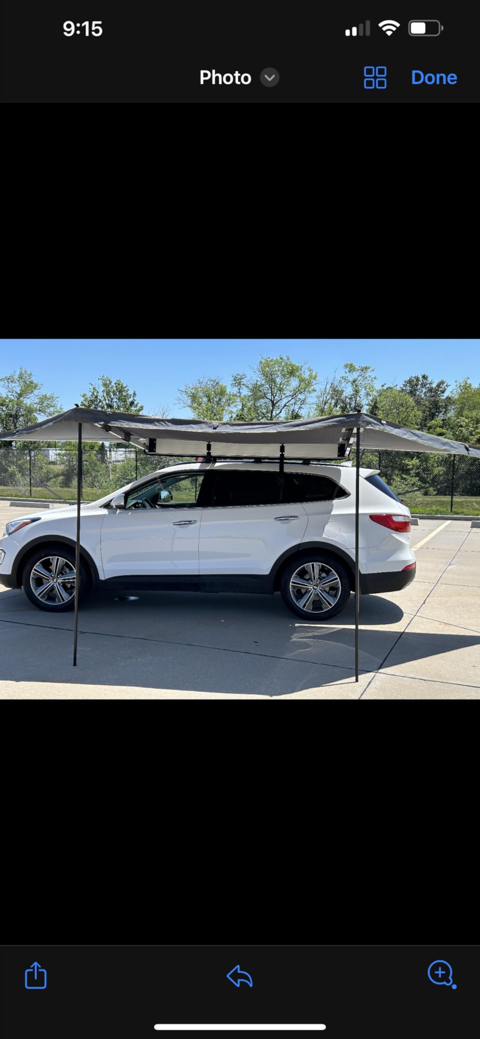 OVS Nomadic 180 Awning - Dark Gray with Black Travel Cover - Universal customer photo 1