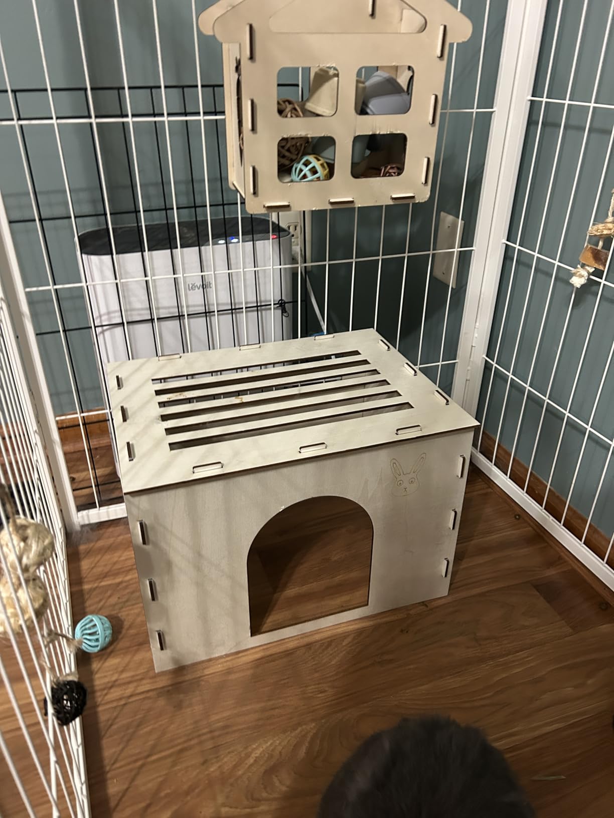 LEVOIT Air Purifier for Home Bedroom, Quiet Clean with Washable Pre-Filter for Dander, Smoke, Dust, Pollen, AHAM Verifide, Odor Eliminators for Medium Sized Rooms, Pet Hair Remover, Vital 100, White customer photo 1