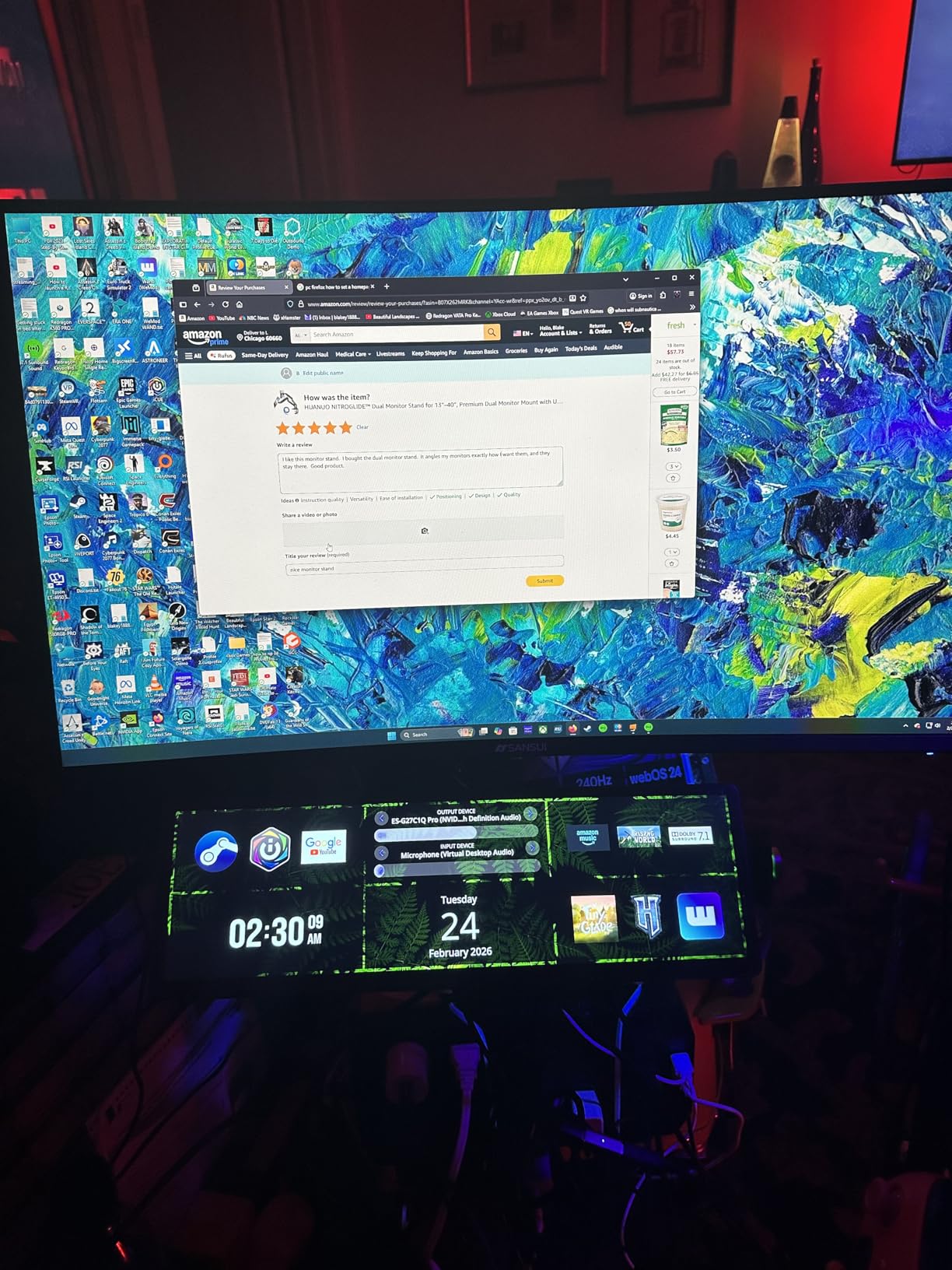 HUANUO Dual Monitor Stand for 13