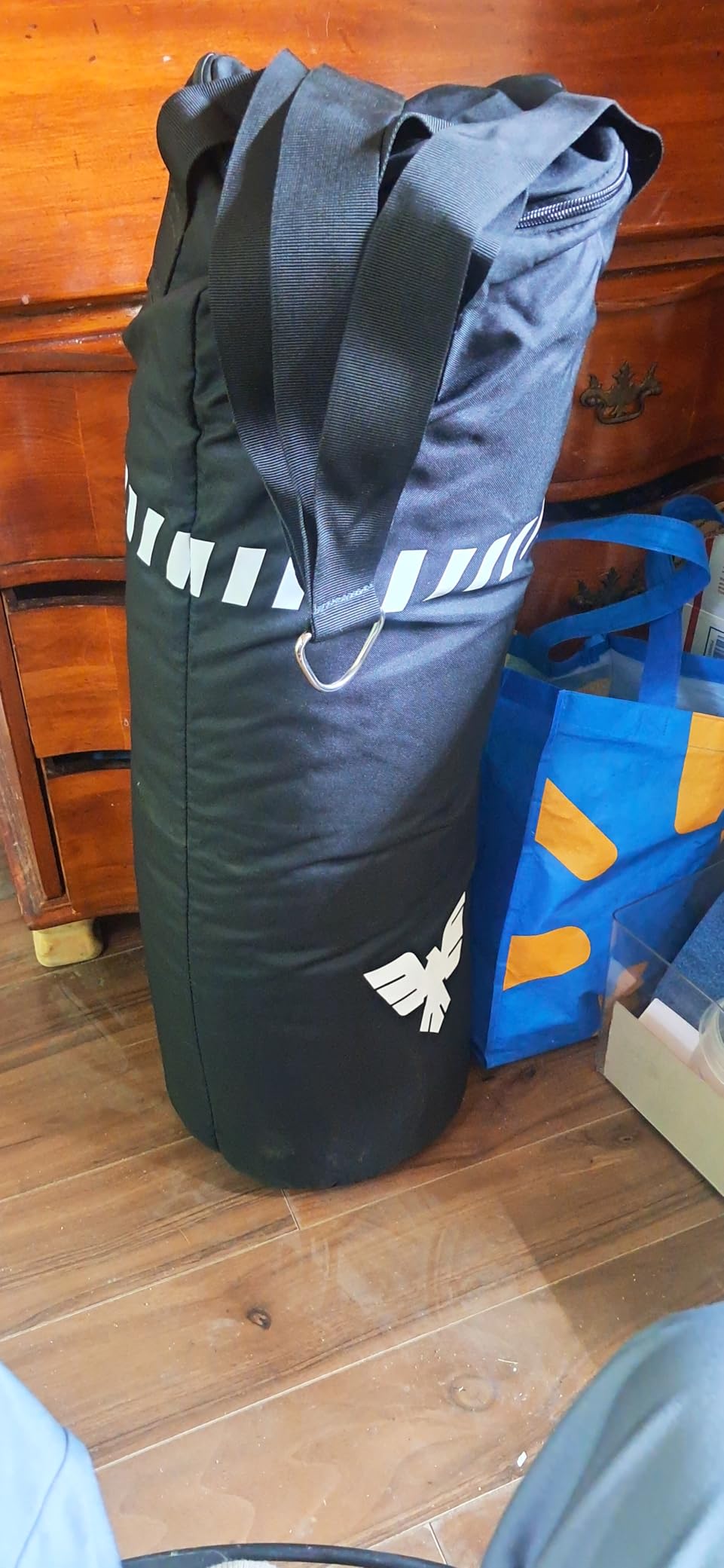 Elite Sports Boxing Bag 4 FT - Heavy Duty Canvas Punching Bag with Straps for Boxing, Training, MMA, Muay Thai, Kickboxing, Martial Arts & Fitness - Unfilled Heavy Bag customer photo 2