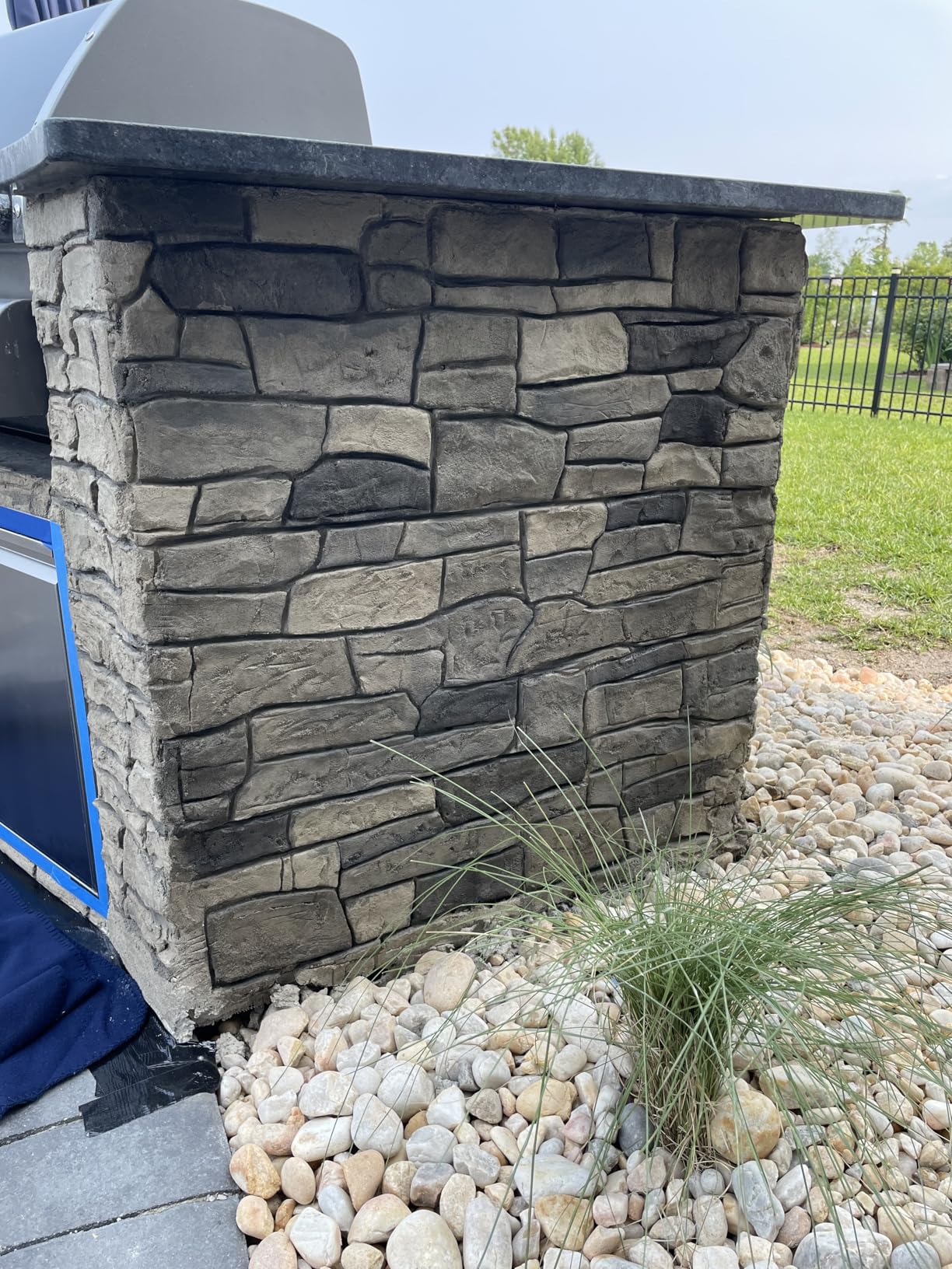 Granite Set of 3 stamps for concrete different patterns Stamping Texture Mat customer photo 2