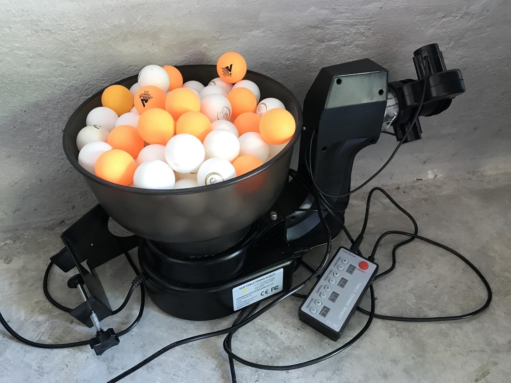 Table Tennis Robot Ping Pong Ball Machine S101 Automatic Ping Pong Machine for Training with 40mm+ Table Tennis Balls by Suz customer photo 1