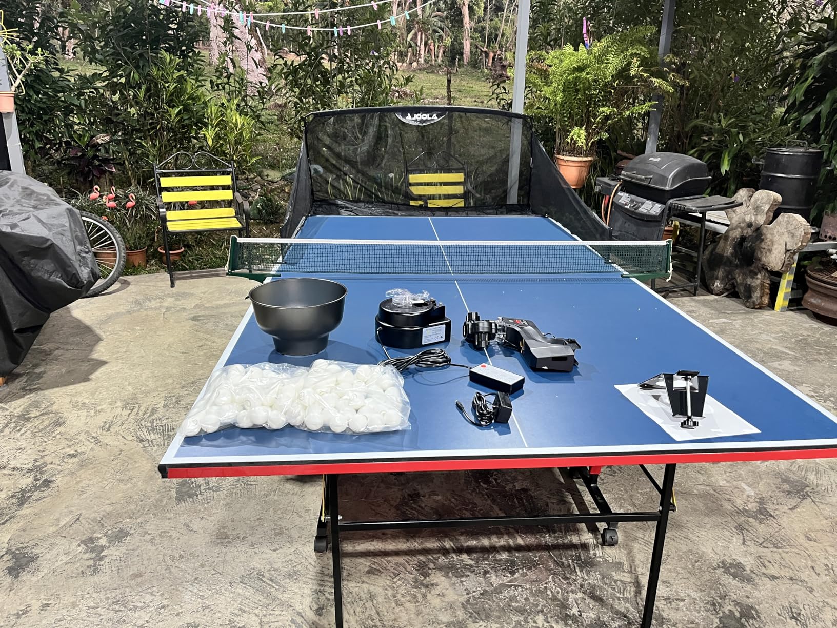 Table Tennis Robot Ping Pong Ball Machine S101 Automatic Ping Pong Machine for Training with 40mm+ Table Tennis Balls by Suz customer photo 2