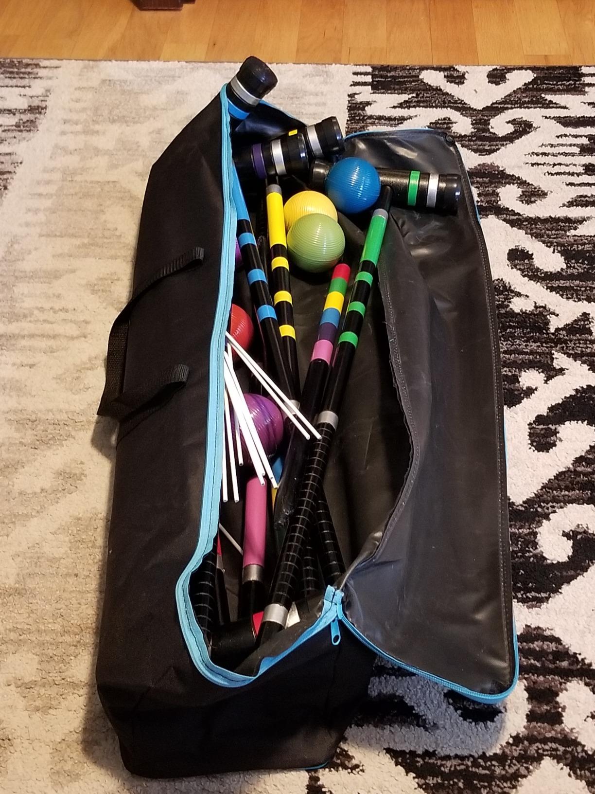 [6 Players]Premium Croquet Set for Families, BroWill Croquet Set with Carrying Bag for Yard Outdoor Lawn Backyard Games for Kids Adults All Ages, 35 Inch customer photo 1