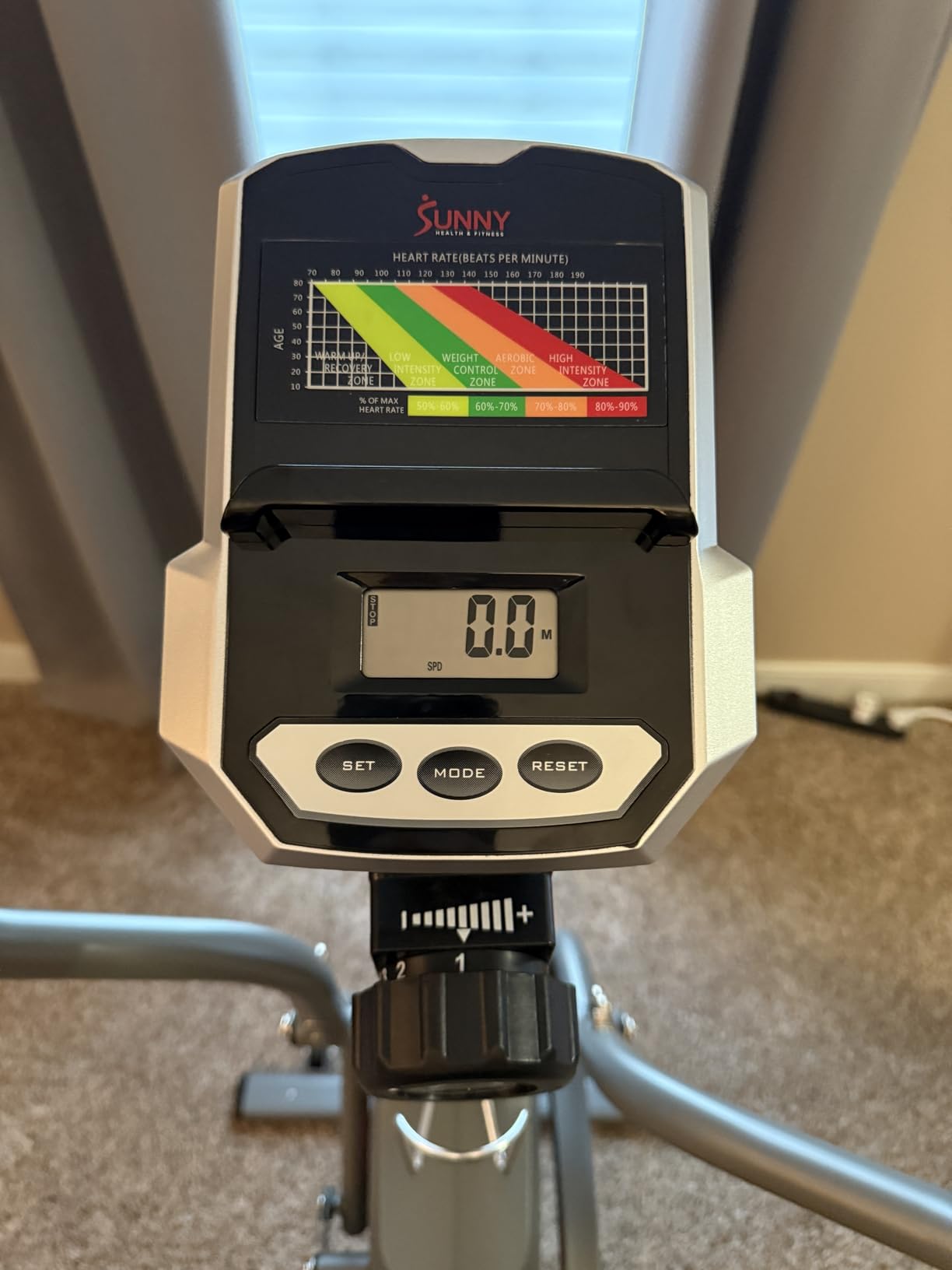 Sunny Health & Fitness Cardio Climber Stepping Elliptical Exercise Machine for Home with 8 Levels of Magnetic Resistance, Performance Monitor, Full Body Workout customer photo 2