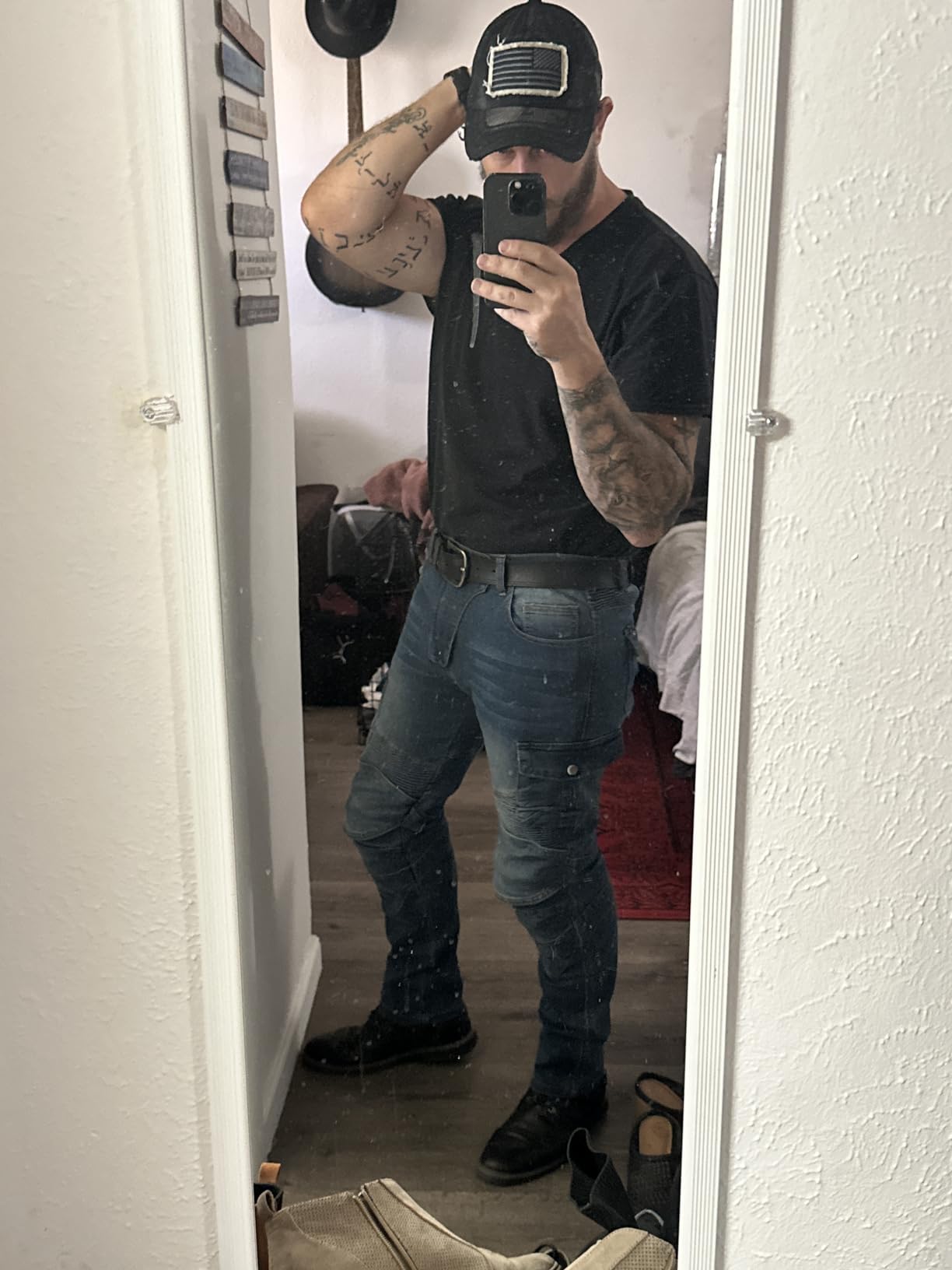 Motorcycle Pants, Versatile Durable Motorcycle Jeans for Men & Women Riding Pants Trousers with Kenn & Hip Armor Pads customer photo 1