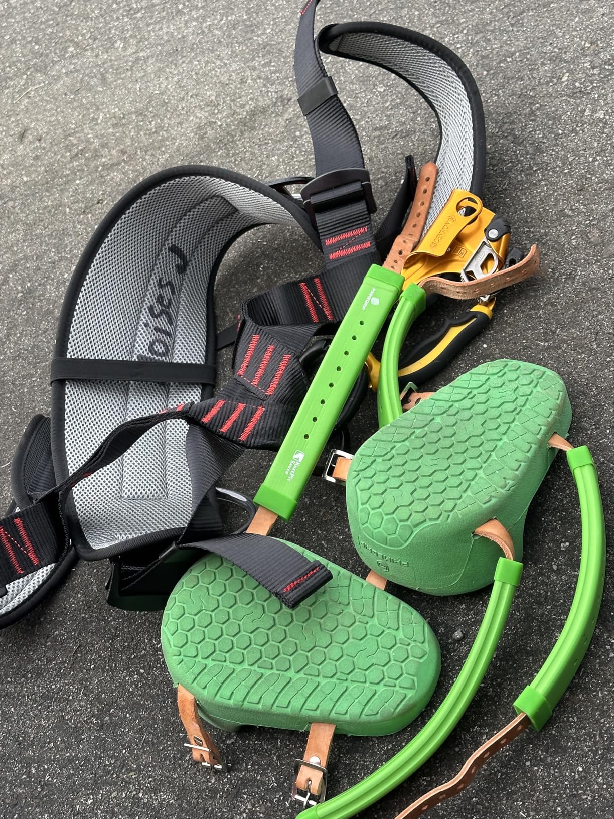 Adjustable Thickness Climbing Harness Half Body Harnesses for Fire Rescuing Caving Rock Climbing Rappelling Tree Protect Waist Safety Belts customer photo 1