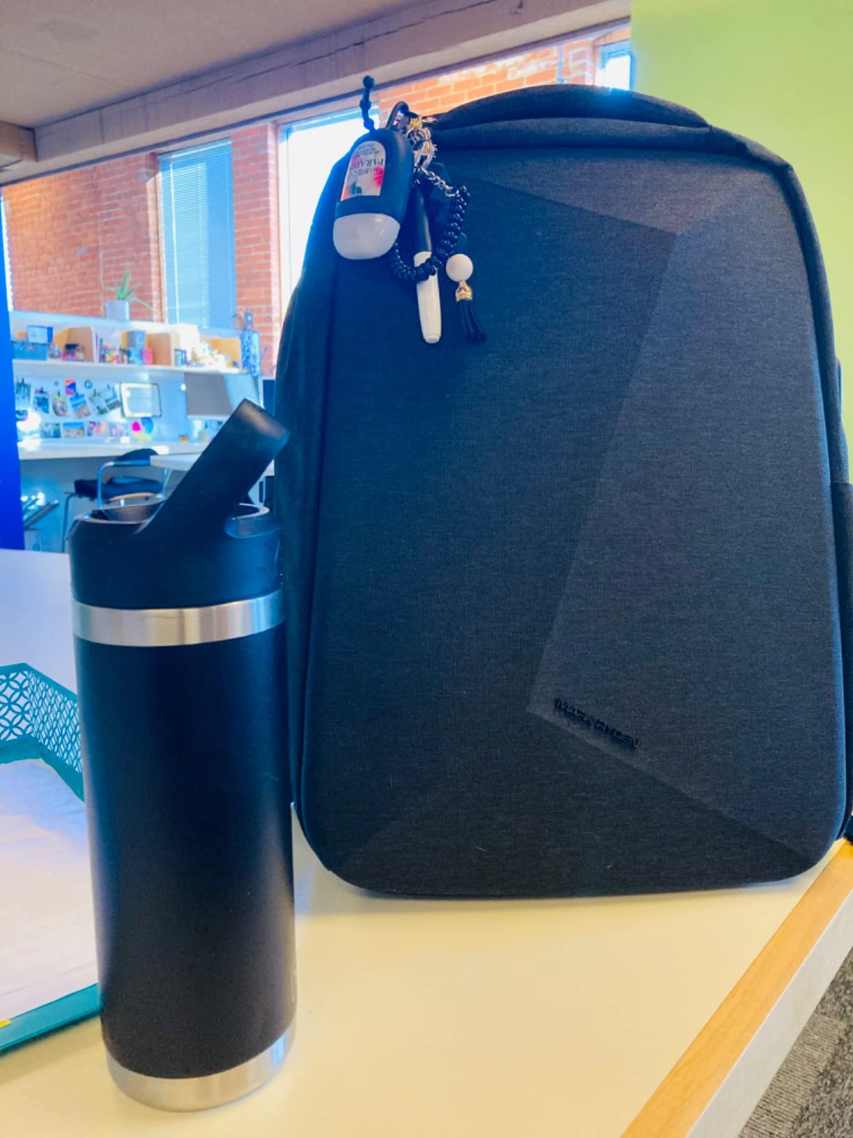 MARK RYDEN Anti Theft Backpack with TSA Approved Lock and Scratch Resistant Shell, Waterproof Travel Backpack, USB Laptop Backpack for Men Fits 15.6 Inch Notebook customer photo 2