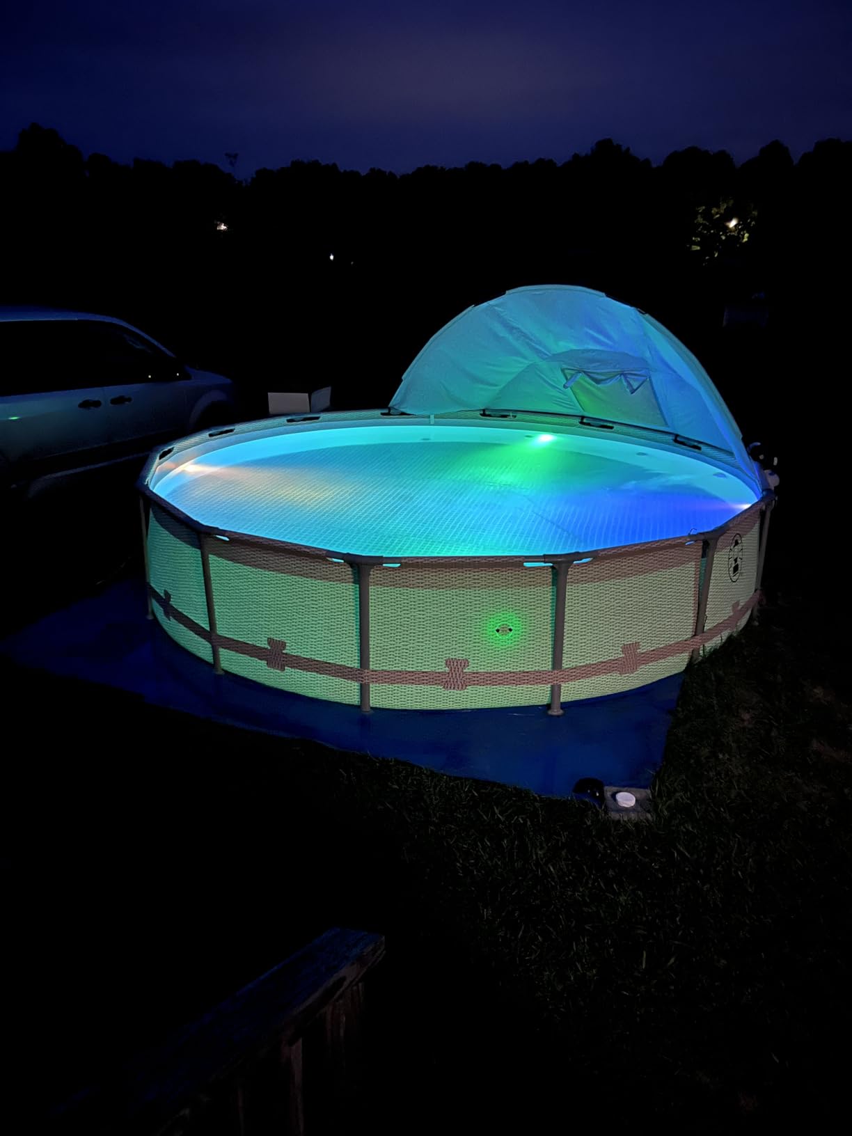 LOFTEK Submersible LED Lights with Remote, 13 LED Pool Lights for Inground Above Ground Pool with Magnets & 10 Suction Cups, 16 Color Changing Underwater Light for Ponds Battery Operated (4 Packs) customer photo 1