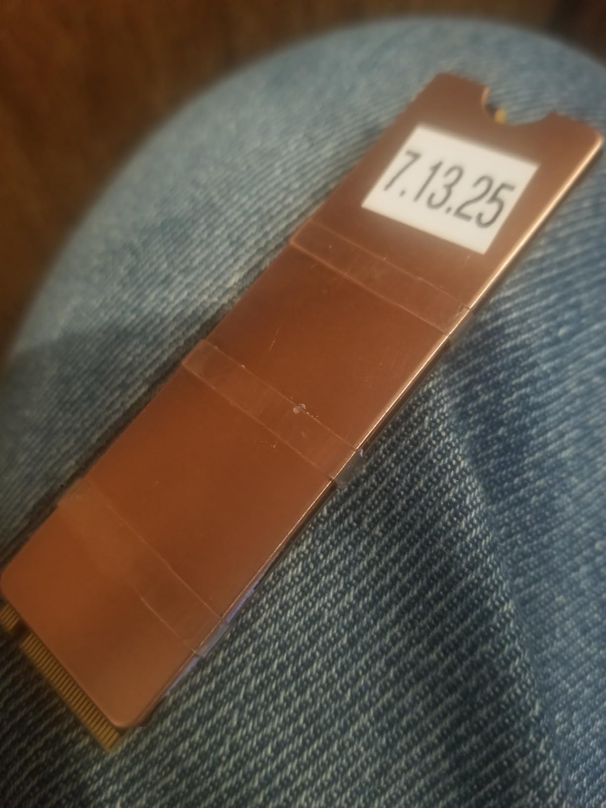 Laptop NVMe M.2 Heatsink with Nano Thermal Pads,Heat Sink Copper for 2280 M2 SSD Laptop (2pcs) customer photo 1