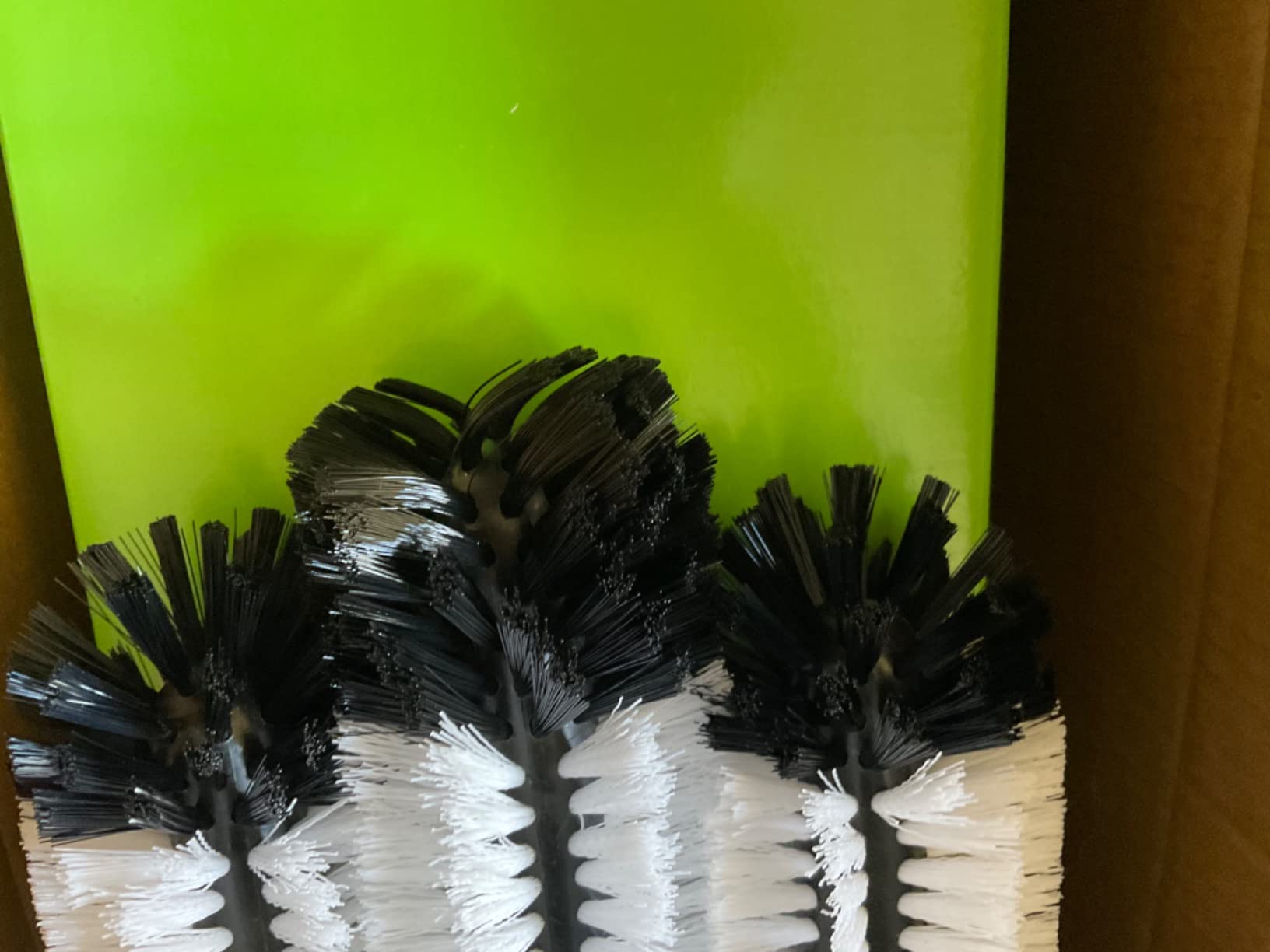 Water Bottle Cleaning Brush Glass Cup Washer with Suction Base 3 Head Bristle Brush for Beer Cup, Long Leg Cup, Red Wine Glass and More Bar Kitchen Sink Home Tools customer photo 1