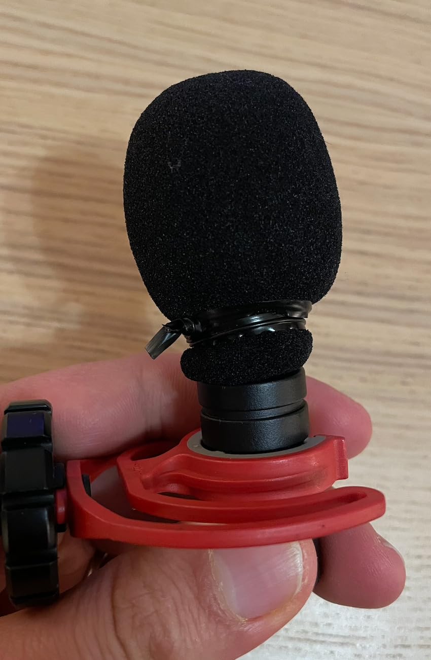 SUNMON VideoMicro Windscreen Foam Cover, Windscreen Pop Filter for Rode VideoMicro Me Mini-Shotgun Microphone (2 Pack) customer photo 1