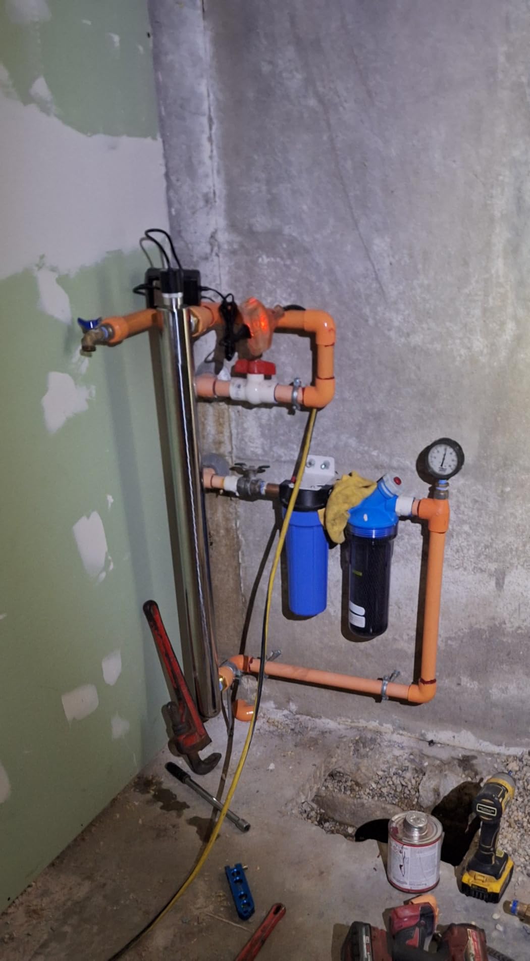 Geekpure 12 GPM Whole House UV Water Filter- UV Water Purifier with Extra 2 UV Filter +2 Quartz Sleeve- (55 Watt) customer photo 1