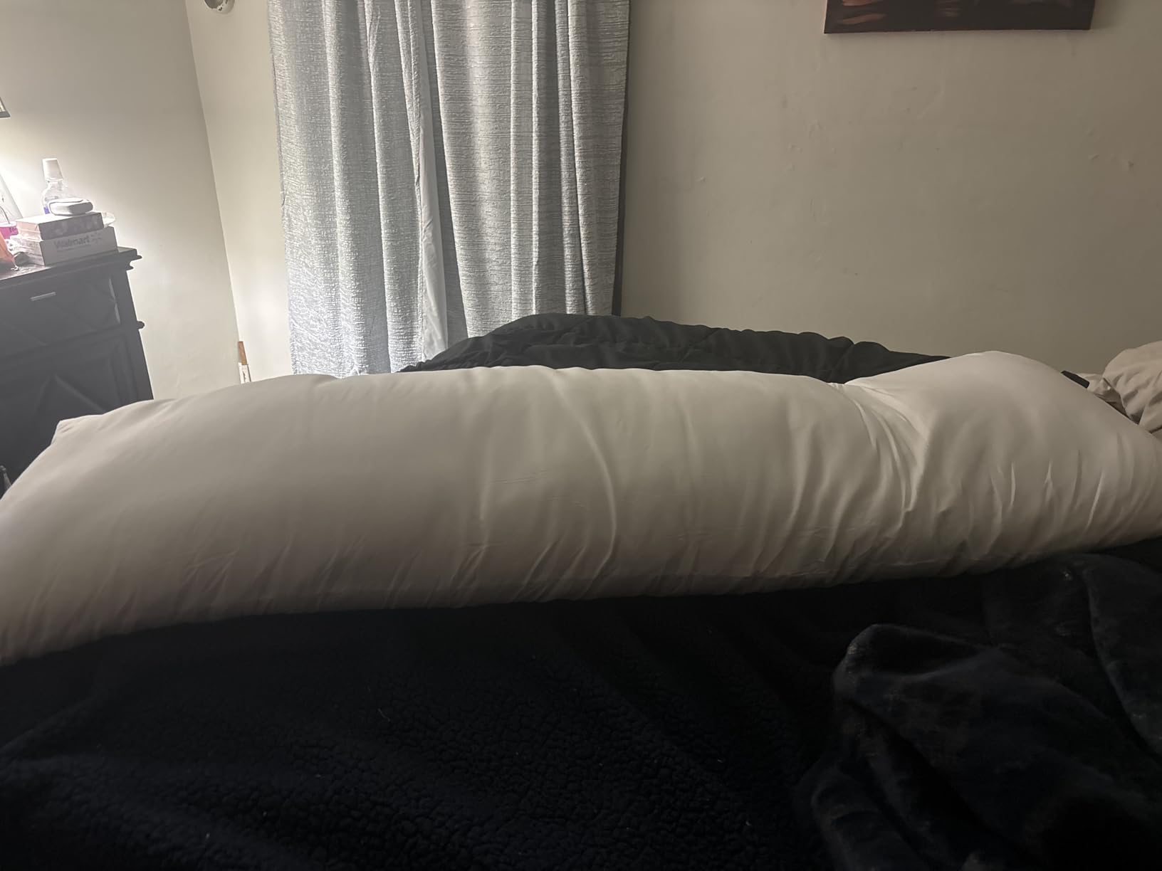DOWNCOOL Large Body Pillow Insert - Breathable Full Body Pillow for Side Sleeper - Soft Long Bed Pillow for Adults - 20 x 54 inch (White) customer photo 2