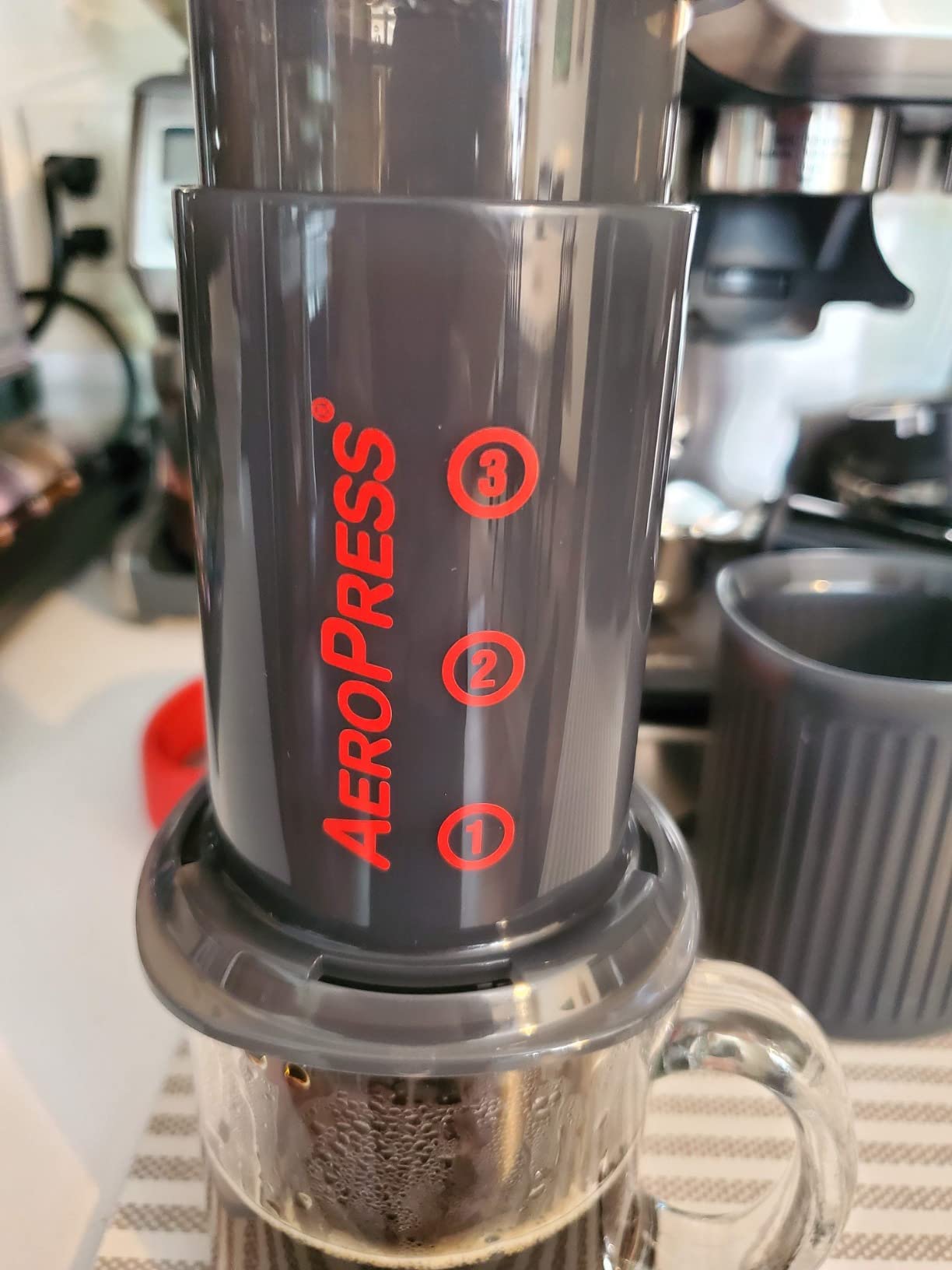 AeroPress Go, Extra Small Portable Coffee Maker Kit, Travel, Hiking & Camping, All-in-One French Press, Pour-Over & Espresso Style Manual Brewer, 2 Min Brew Makes a Less Bitter, More Flavorful Cup customer photo 2