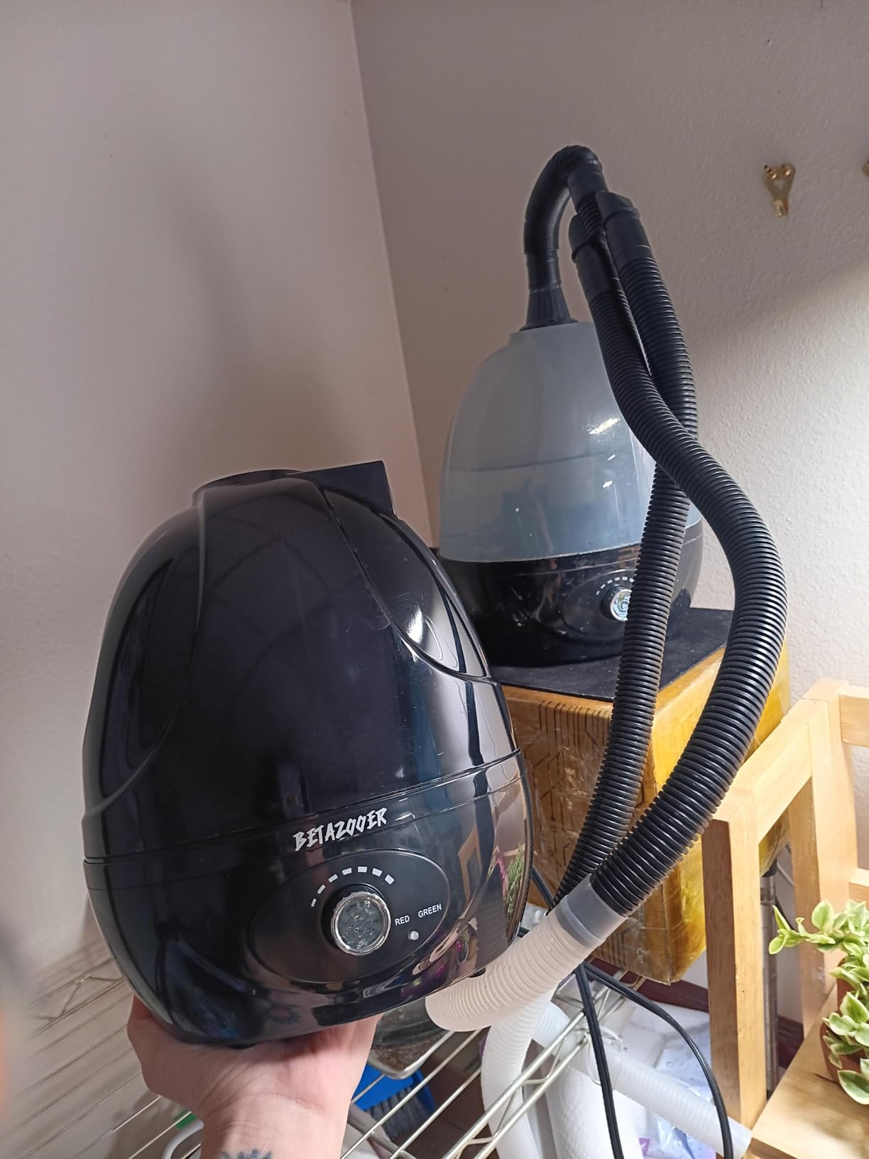 BETAZOOER Reptile Humidifiers Mister Fogger with Extension Tube/Hose, Suitable for Reptiles/Amphibians/Herps/Vivarium with Terrariums and Enclosures (2.5 Liter Tank) customer photo 1