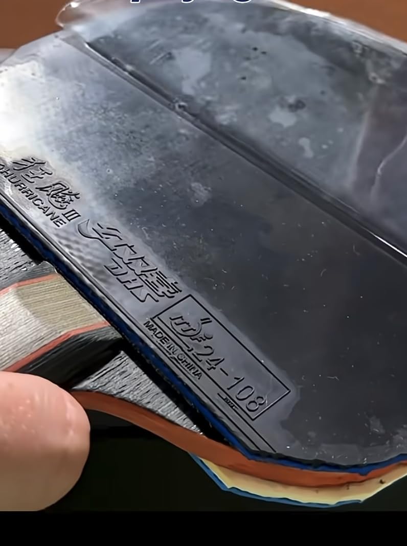 DHS Hurricane 3 NEO Table Tennis Rubber Sheet (Black/Red, 2.15/2.2 mm; Hardness: 39/40 / 41), with Ping Pong Rubber for competitions customer photo 1