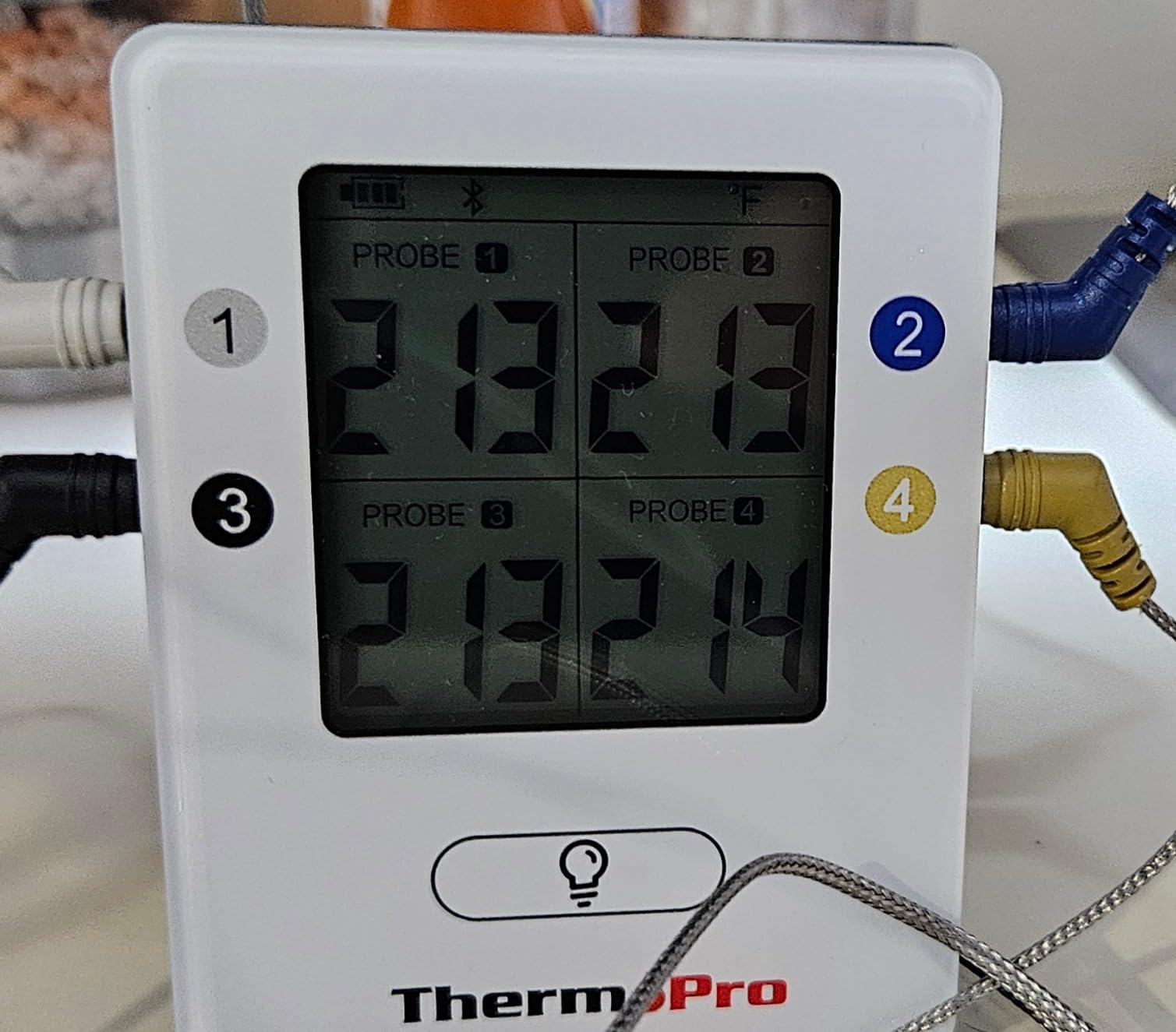 ThermoPro TP25 650FT Wireless Meat Thermometer with 4 Probes, Bluetooth Meat Thermometer for Cooking, BBQ Oven Food Smoker Thermometer Rechargeable customer photo 2