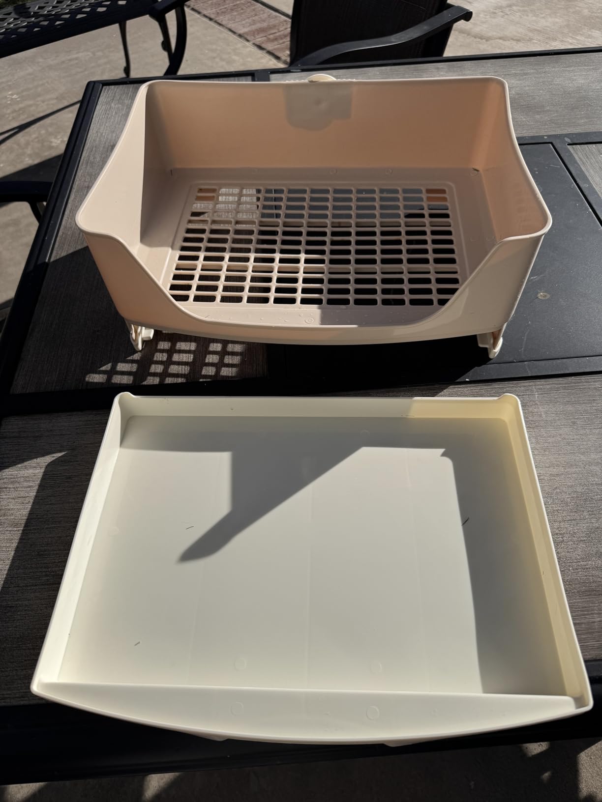 kathson Large Rabbit Litter Box Trainer, Potty Corner Toilet with Drawer Bigger Pet Pan for Adult Hamster, Guinea Pig, Ferret, Galesaur, Bunny and Other Animals (Brown) customer photo 2