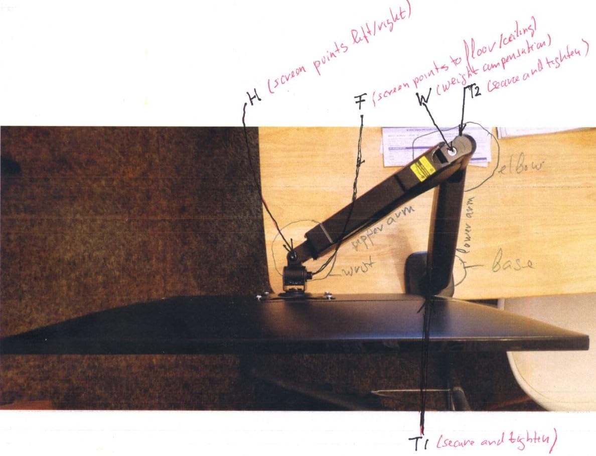 MOUNTUP Single Monitor Desk Mount Holds Screen up to 32 inch, Height Adjustable Monitor Arm, Computer Monitors Stand with Clamp/Grommet Mounting Base customer photo 2