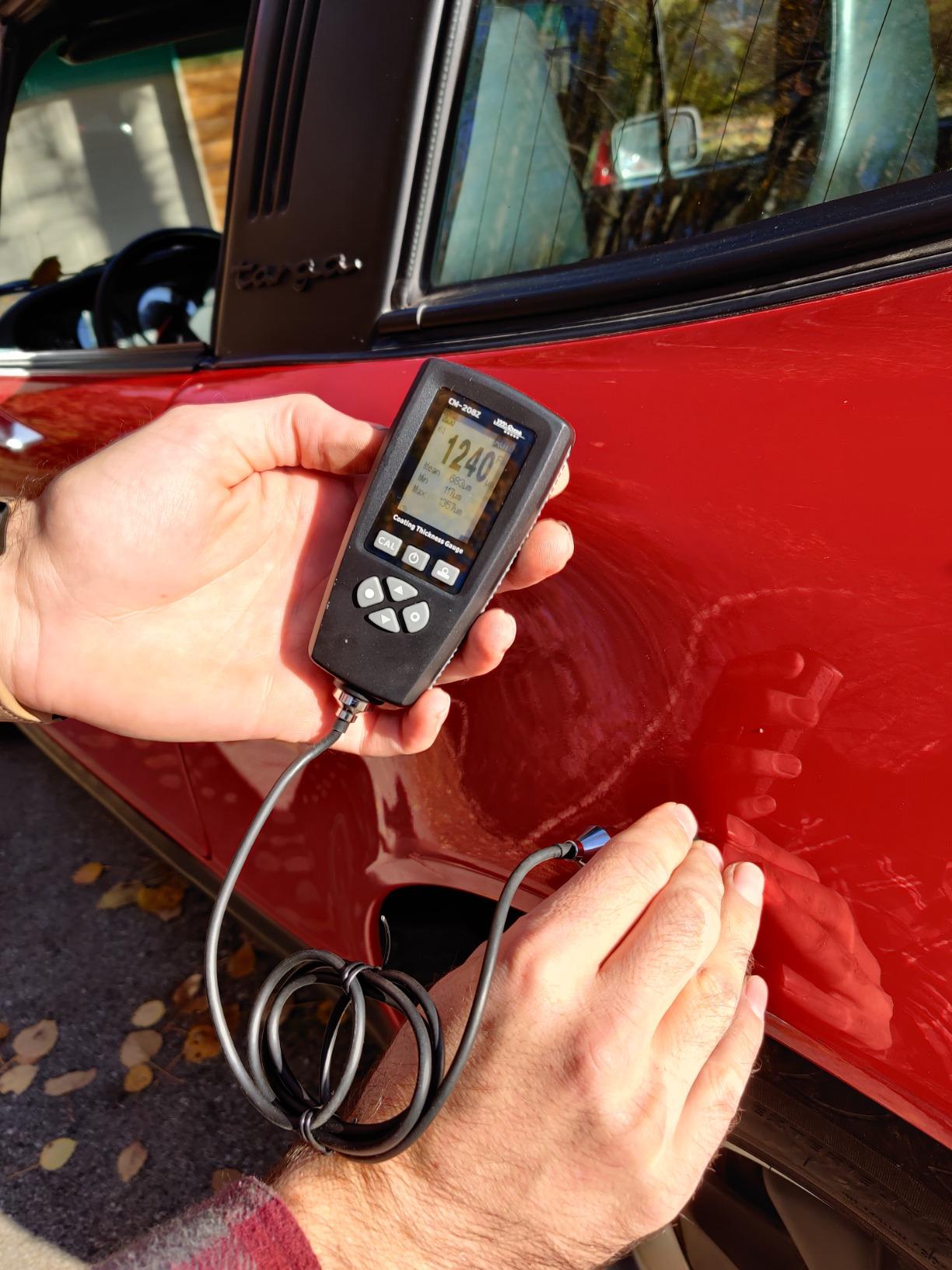 Coating Thickness Gauge CM-208Z - 0-3000µm (0-120 mils), 0.001mil Resolution, External Probe, Fe/NFe Auto Detection, 2000 Data Storage, USB PC Software, Industrial Paint Thickness Meter customer photo 1