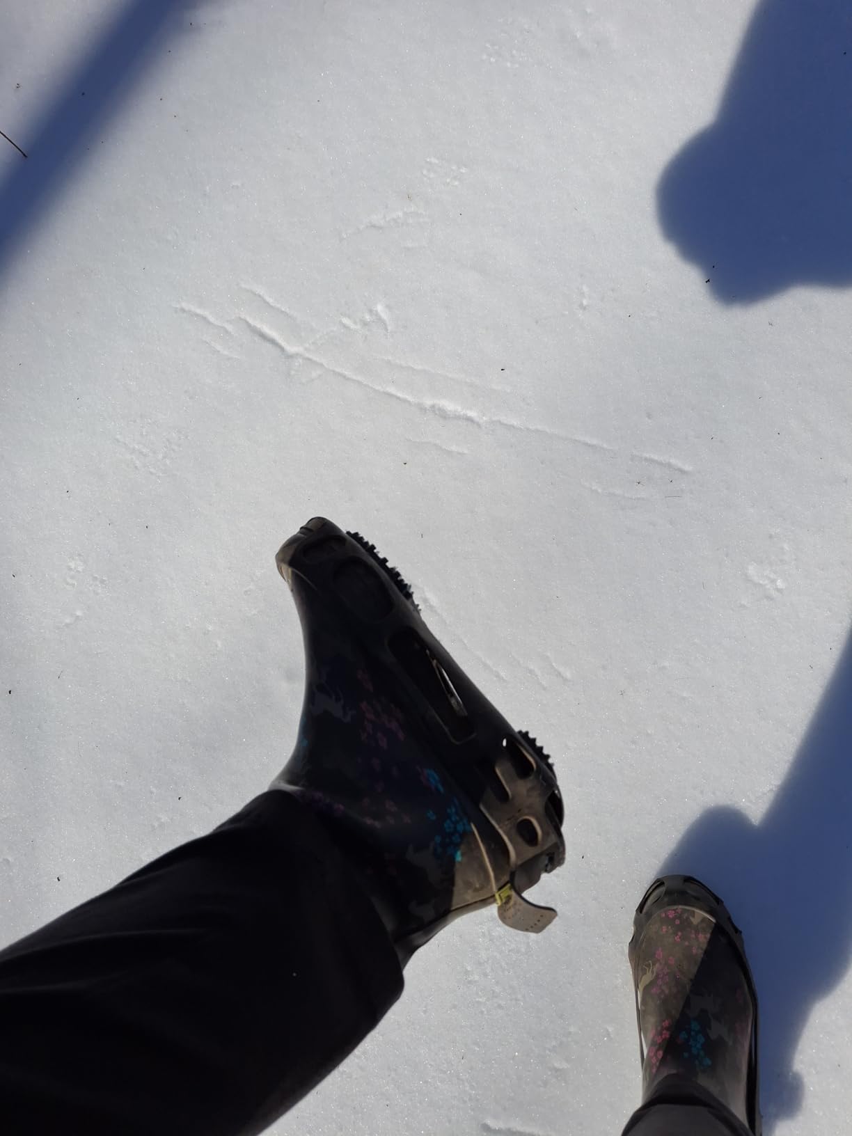 AGOOL Ice Cleats Snow Traction Cleats Crampon for Walking on Snow and Ice Non-Slip Overshoe Rubber Anti Slip Crampons Slip-on Stretch Footwear customer photo 2