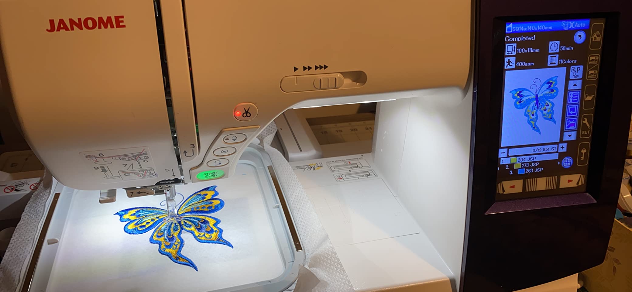 Janome Horizon Memory Craft 9850 Embroidery and Sewing Machine customer photo 1