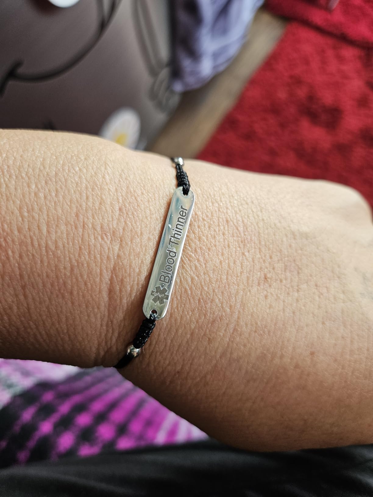 JF.JEWELRY Women's Medical Alert ID Bracelets | Pre Engraved Type 1 Type 2 Diabetes Epilepsy Blood Thinner ID Bracelet | Diabetes Awareness Bracelet customer photo 2