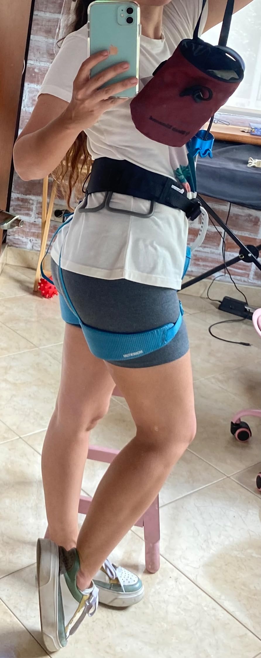 BLACK DIAMOND Women's Momentum Rock Climbing Harness | Dual Core Construction | Adjustable Waist & Leg Loops customer photo 2