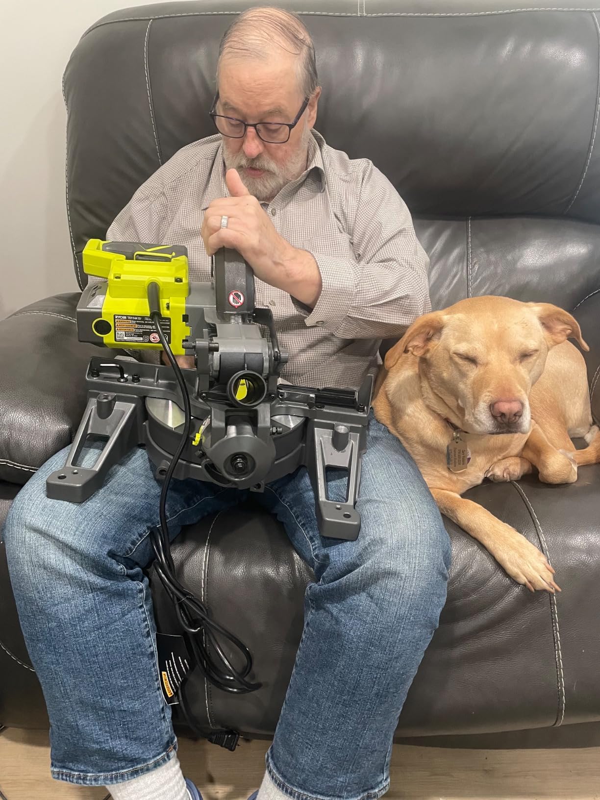 RYOBI 9 AMP Corded 7-1/4 in. Compound Miter Saw TS1144 customer photo 1