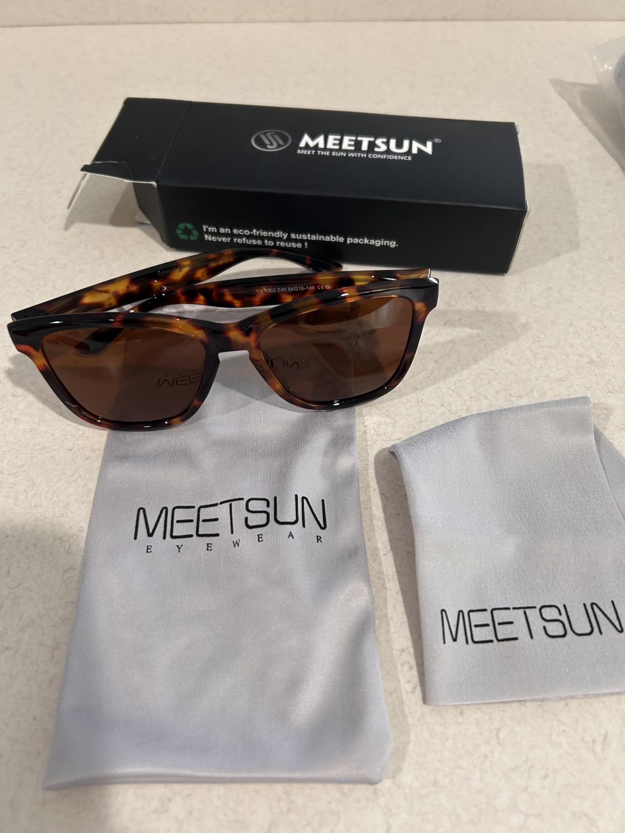 Polarized Sunglasses for Women Men Trendy Classic Retro Designer Style customer photo 2