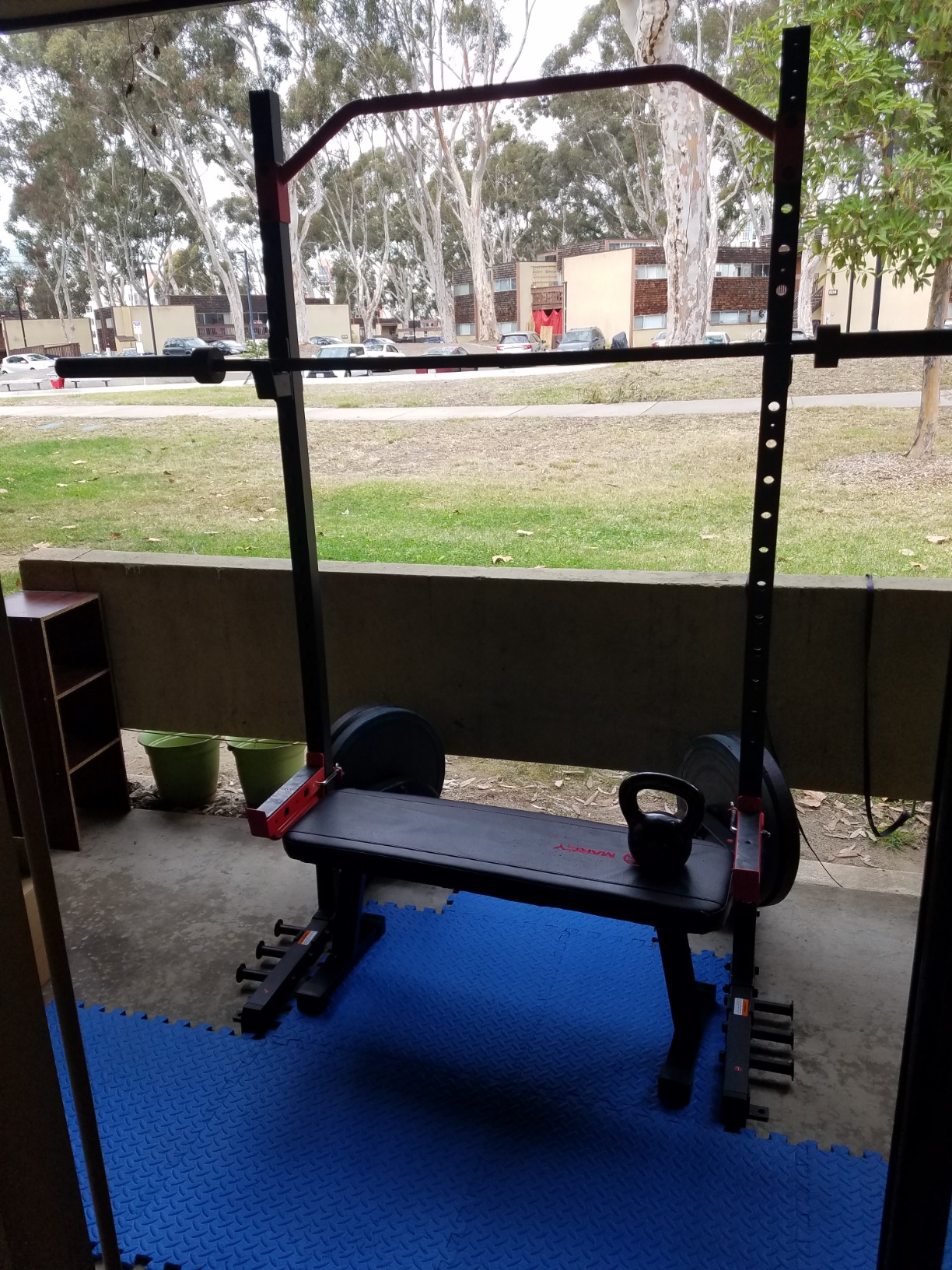 Sunny Health & Fitness Multifunctional Strength Training Home Gym - Complete Workout Equipment with Training Attachments, Optional Squat Stand, Power Rack Cage, Adjustable Incline Bench customer photo 1